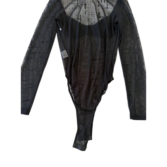 PRINCESS POLLY Mesh Corset Long Sleeve Bodysuit Size US 4 - Picture 3 of 10